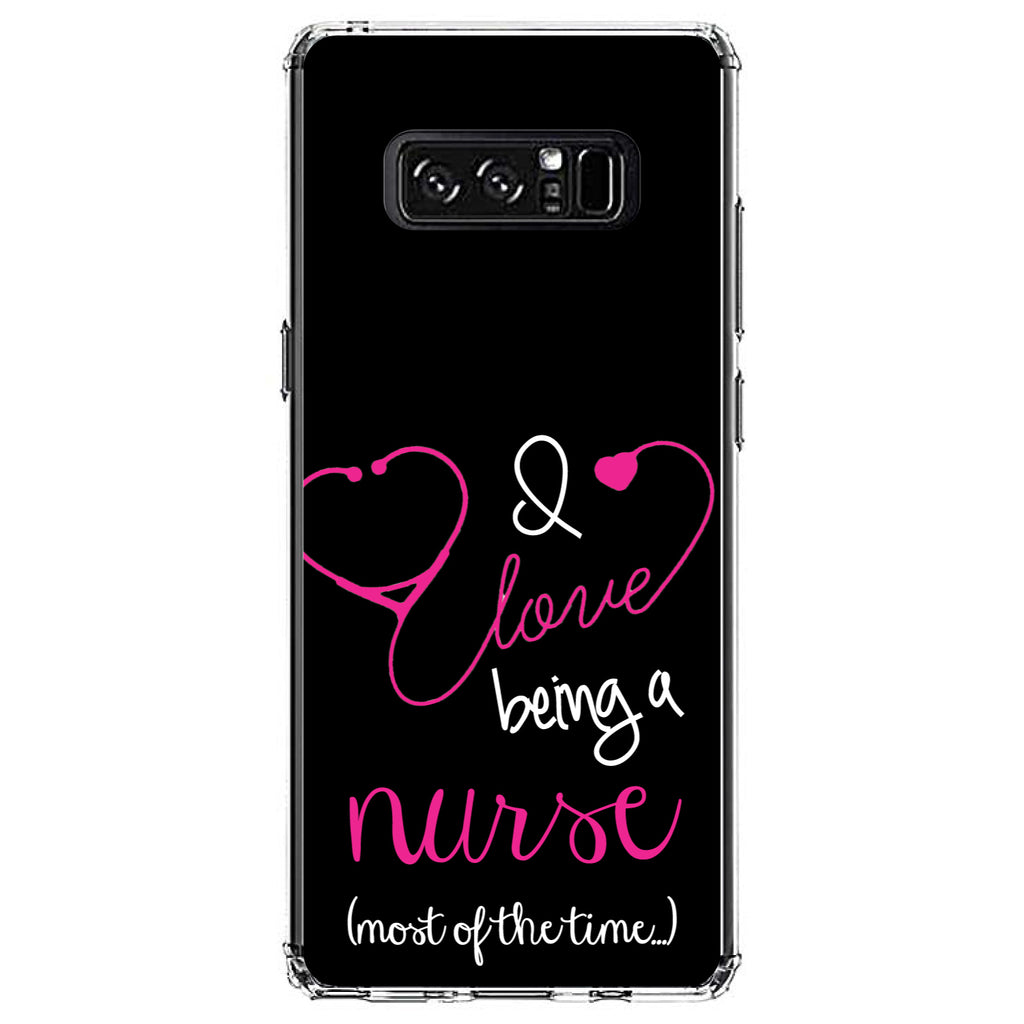 I Love Being A Nurse Most of the Time Clear Shockproof iPhone Case, view 12