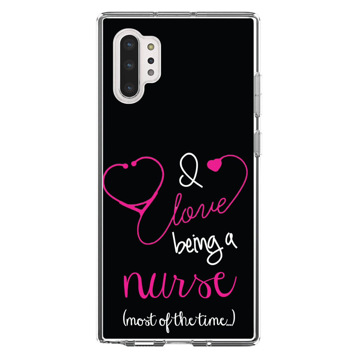 I Love Being A Nurse Most of the Time Clear Shockproof iPhone Case, view 10