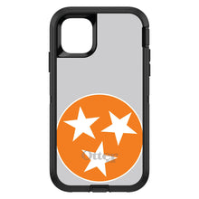 DistinctInk™ OtterBox Defender Series Case for Apple iPhone / Samsung Galaxy / Google Pixel - Grey Orange Tennessee Flag