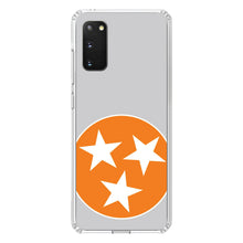 DistinctInk® Clear Shockproof Hybrid Case for Apple iPhone / Samsung Galaxy / Google Pixel - Grey Orange Tennessee Flag