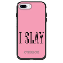 DistinctInk™ OtterBox Symmetry Series Case for Apple iPhone / Samsung Galaxy / Google Pixel - Black Pink "I Slay"