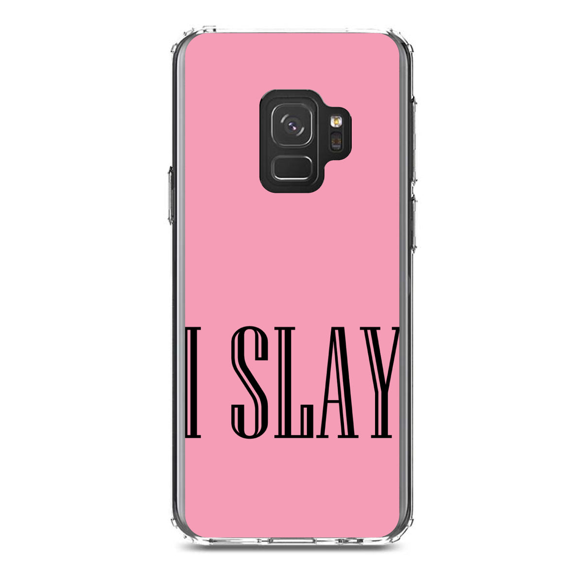 Black Pink I Slay Clear Shockproof iPhone Case, view 19