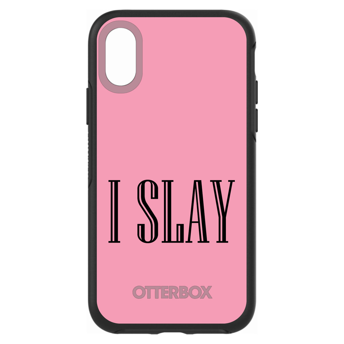 Black Pink I Slay OtterBox Symmetry Case for iPhone & Galaxy, view 4