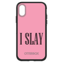 DistinctInk™ OtterBox Symmetry Series Case for Apple iPhone / Samsung Galaxy / Google Pixel - Black Pink "I Slay"