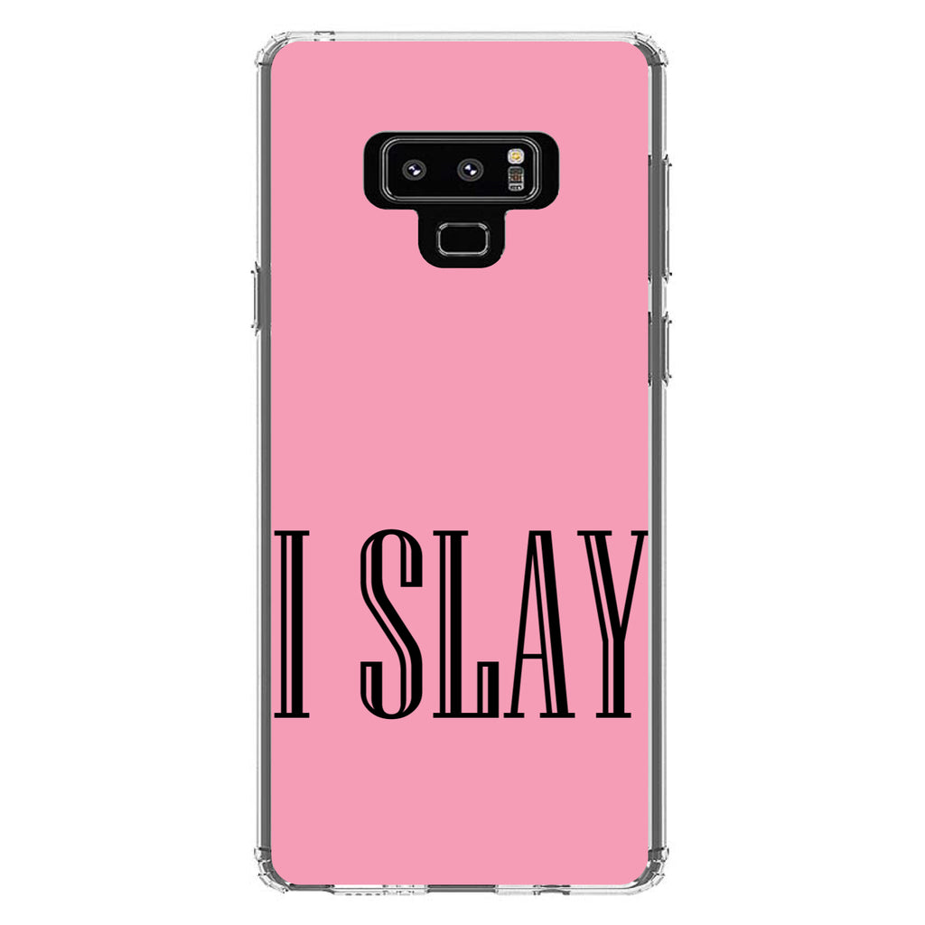 Black Pink I Slay Clear Shockproof iPhone Case, view 11