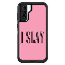 DistinctInk™ OtterBox Defender Series Case for Apple iPhone / Samsung Galaxy / Google Pixel - Black Pink "I Slay"