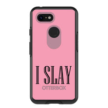 DistinctInk™ OtterBox Symmetry Series Case for Apple iPhone / Samsung Galaxy / Google Pixel - Black Pink "I Slay"