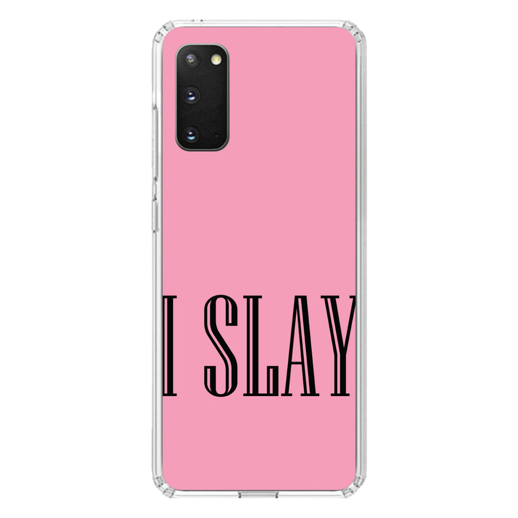 Black Pink I Slay Clear Shockproof iPhone Case, view 14