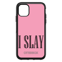 DistinctInk™ OtterBox Symmetry Series Case for Apple iPhone / Samsung Galaxy / Google Pixel - Black Pink "I Slay"