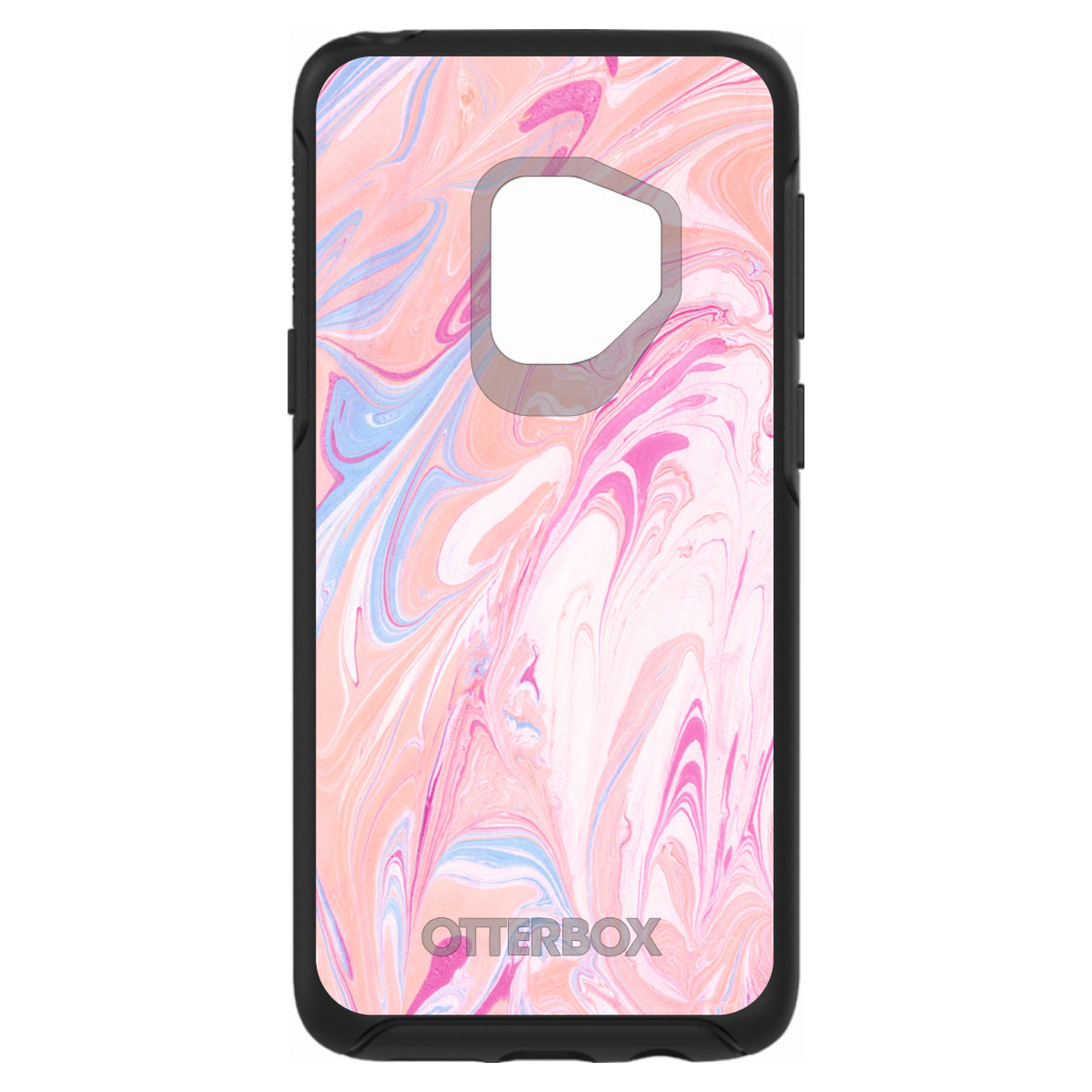 Pink Blue White Marble OtterBox Symmetry Case for iPhone & Galaxy, view 8