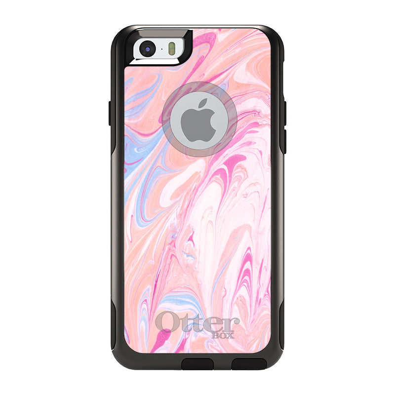 Pink Blue White Marble OtterBox Commuter Case for iPhone & Galaxy, view 4