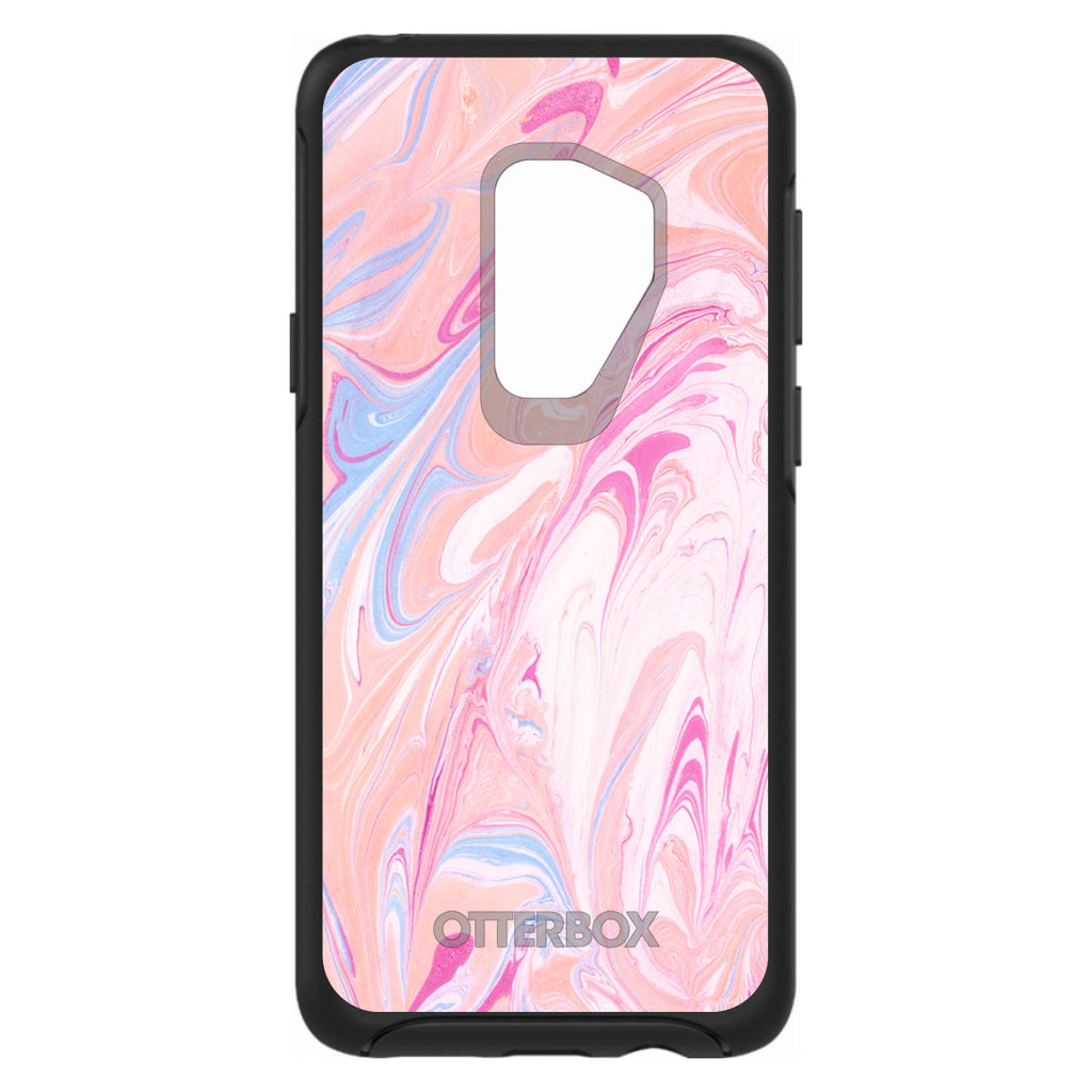 Pink Blue White Marble OtterBox Symmetry Case for iPhone & Galaxy, view 9