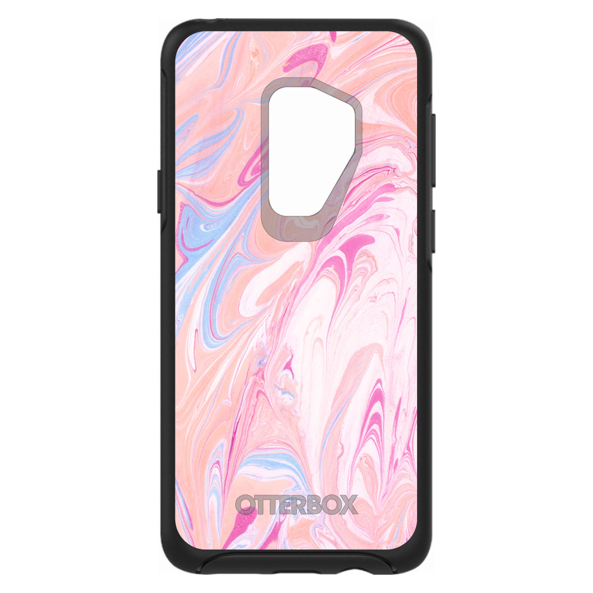 Pink Blue White Marble OtterBox Symmetry Case for iPhone & Galaxy, view 9