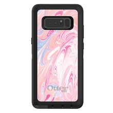DistinctInk™ OtterBox Defender Series Case for Apple iPhone / Samsung Galaxy / Google Pixel - Pink Blue White Marble