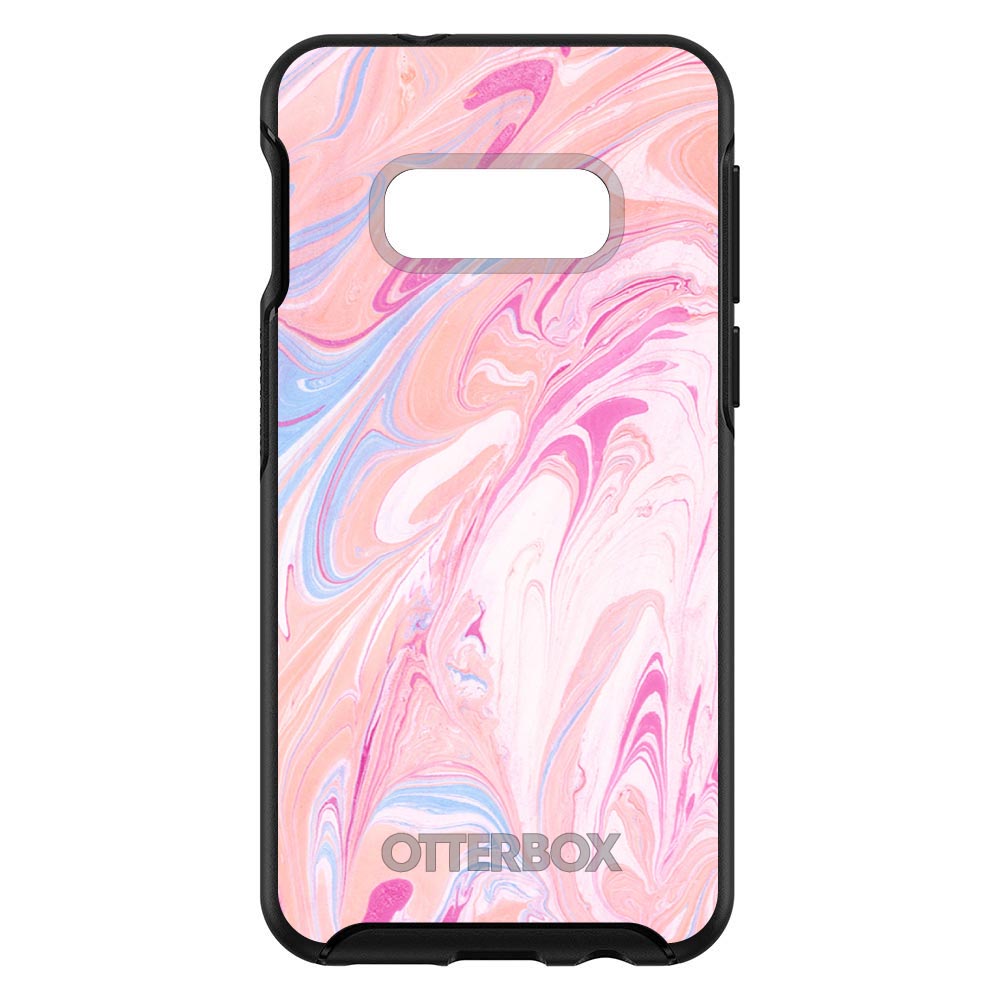 Pink Blue White Marble OtterBox Symmetry Case for iPhone & Galaxy, view 7