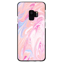 DistinctInk® Hard Plastic Snap-On Case for Apple iPhone or Samsung Galaxy - Pink Blue White Marble