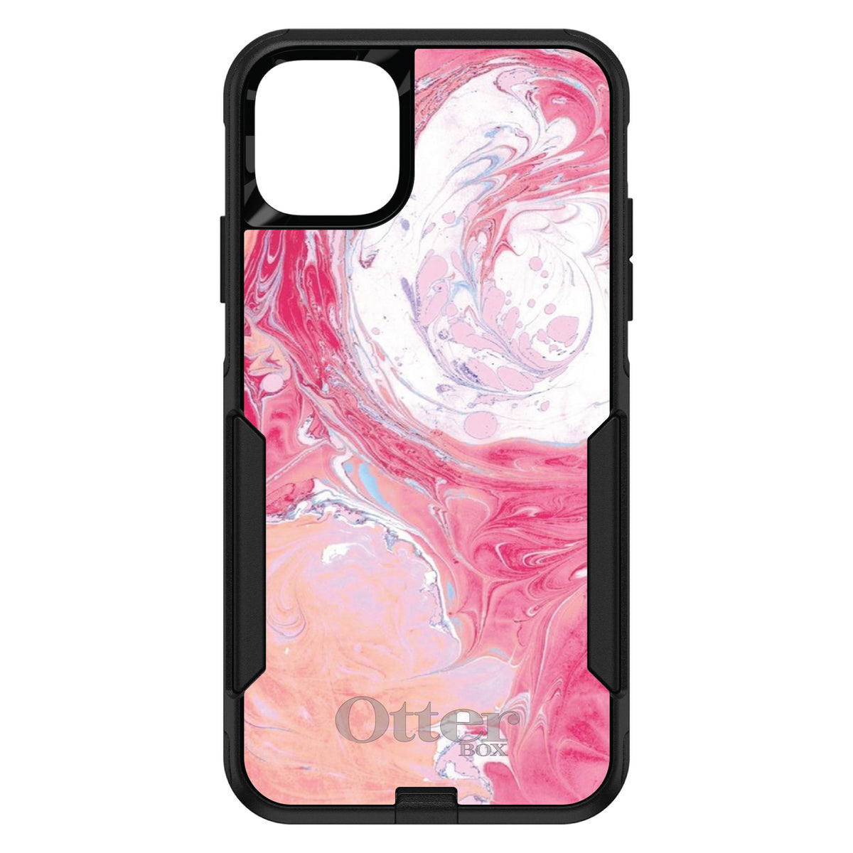 Hot Pink Blue White Marble OtterBox Commuter Case for iPhone & Galaxy, view 2