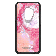 DistinctInk™ OtterBox Symmetry Series Case for Apple iPhone / Samsung Galaxy / Google Pixel - Hot Pink Blue White Marble