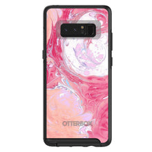 DistinctInk™ OtterBox Symmetry Series Case for Apple iPhone / Samsung Galaxy / Google Pixel - Hot Pink Blue White Marble