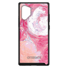 DistinctInk™ OtterBox Symmetry Series Case for Apple iPhone / Samsung Galaxy / Google Pixel - Hot Pink Blue White Marble