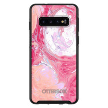 DistinctInk™ OtterBox Symmetry Series Case for Apple iPhone / Samsung Galaxy / Google Pixel - Hot Pink Blue White Marble