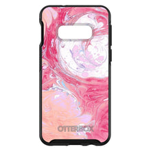 DistinctInk™ OtterBox Symmetry Series Case for Apple iPhone / Samsung Galaxy / Google Pixel - Hot Pink Blue White Marble