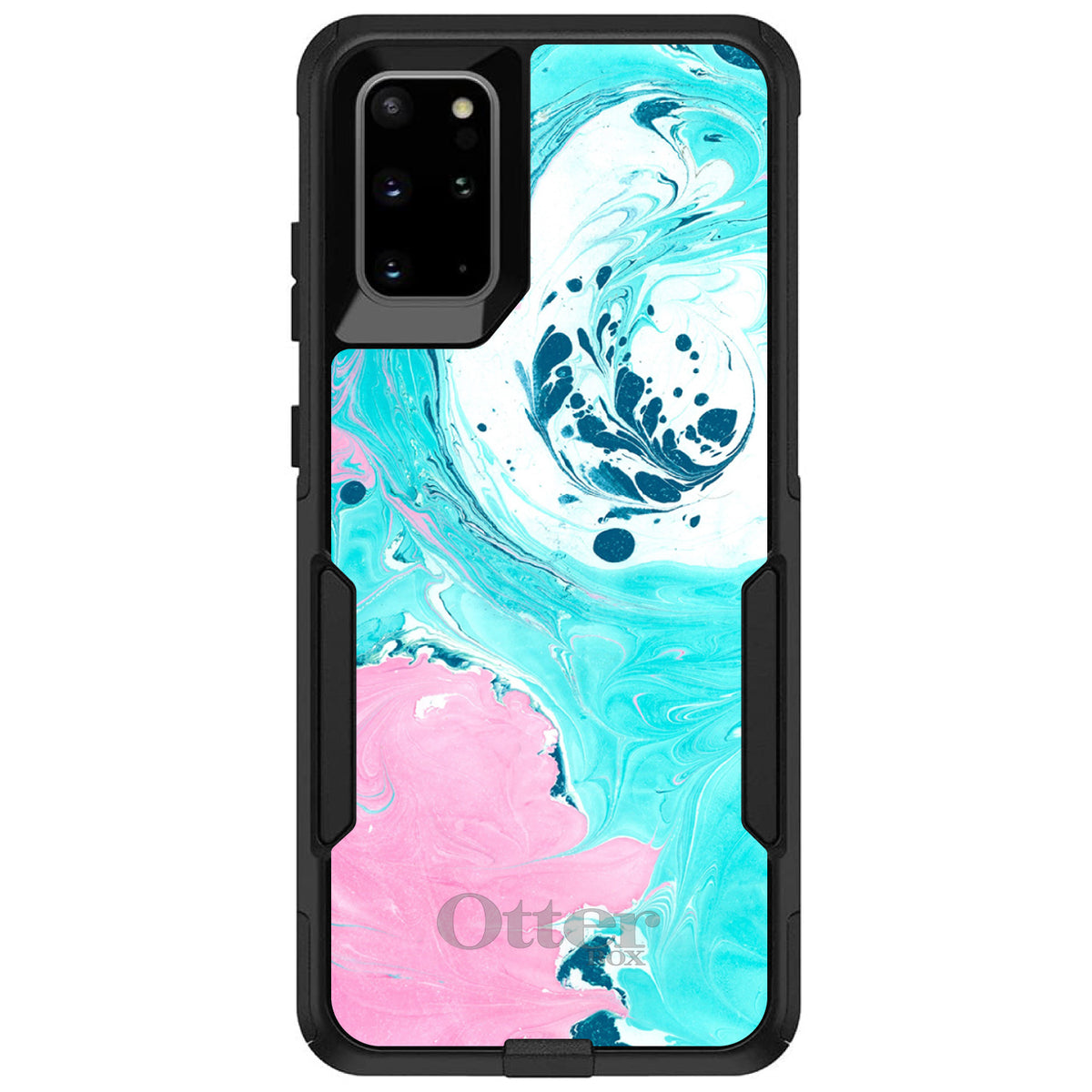 Blue Pink White Marble OtterBox Commuter Case for iPhone & Galaxy, view 6