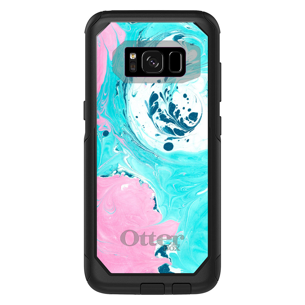Blue Pink White Marble OtterBox Commuter Case for iPhone & Galaxy, view 10