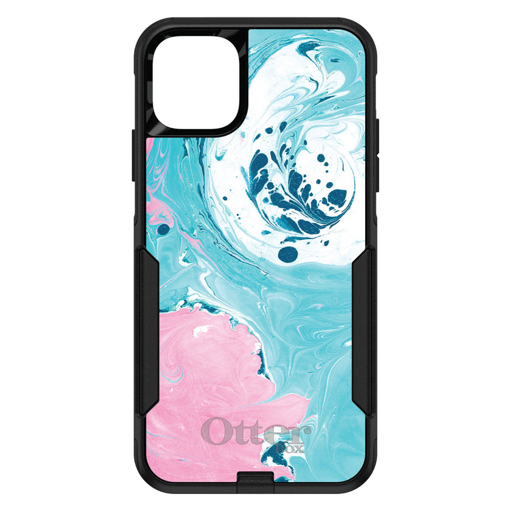Blue Pink White Marble OtterBox Commuter Case for iPhone & Galaxy, view 2