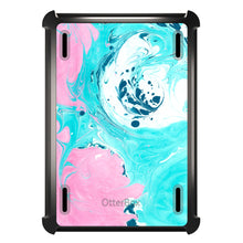 DistinctInk™ OtterBox Defender Series Case for Apple iPad / iPad Pro / iPad Air / iPad Mini - Blue Pink White Marble