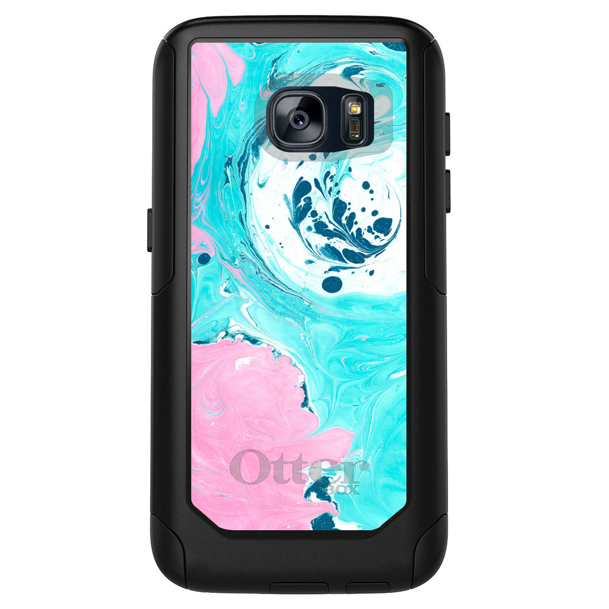 Blue Pink White Marble OtterBox Commuter Case for iPhone & Galaxy, view 11