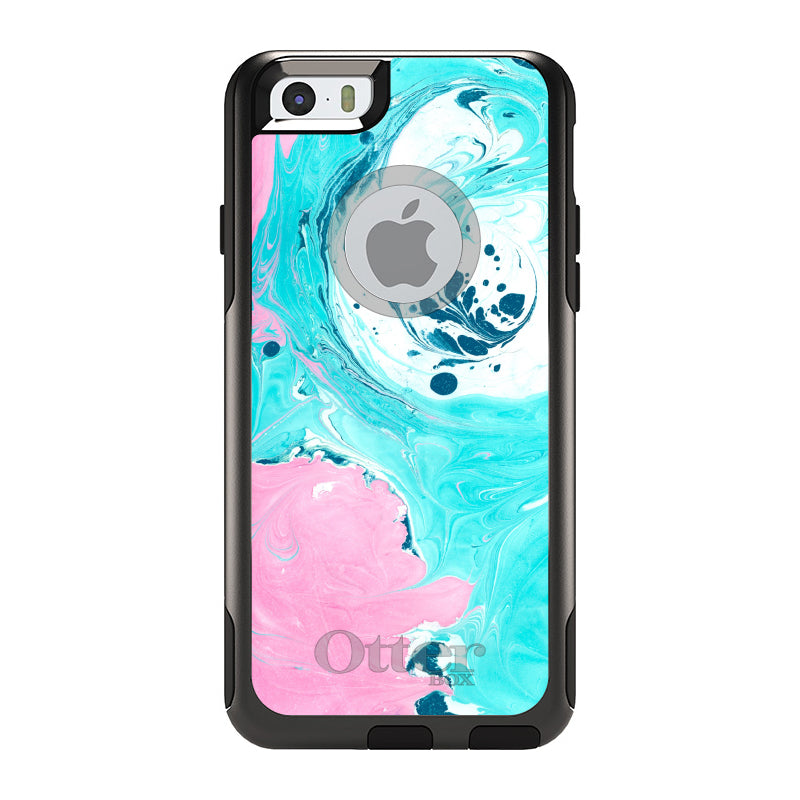 Blue Pink White Marble OtterBox Commuter Case for iPhone & Galaxy, view 4