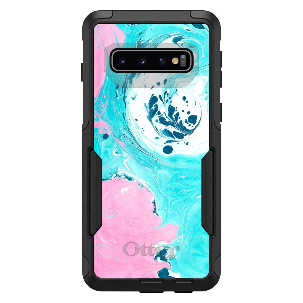 Blue Pink White Marble OtterBox Commuter Case for iPhone & Galaxy, view 7