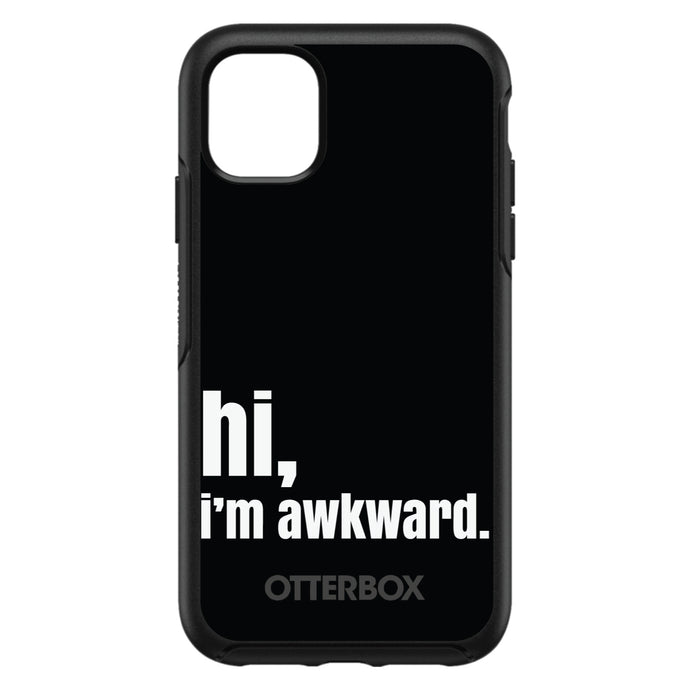 DistinctInk™ OtterBox Symmetry Series Case for Apple iPhone / Samsung Galaxy / Google Pixel - Black White 