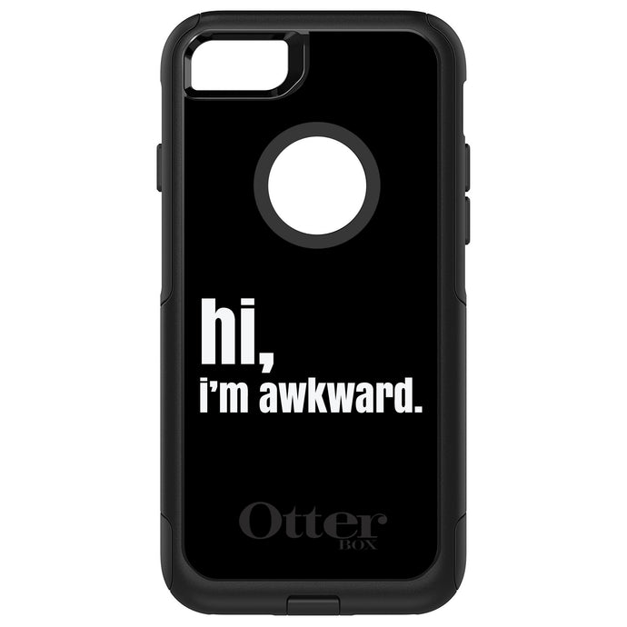 DistinctInk™ OtterBox Commuter Series Case for Apple iPhone or Samsung Galaxy - Black White 