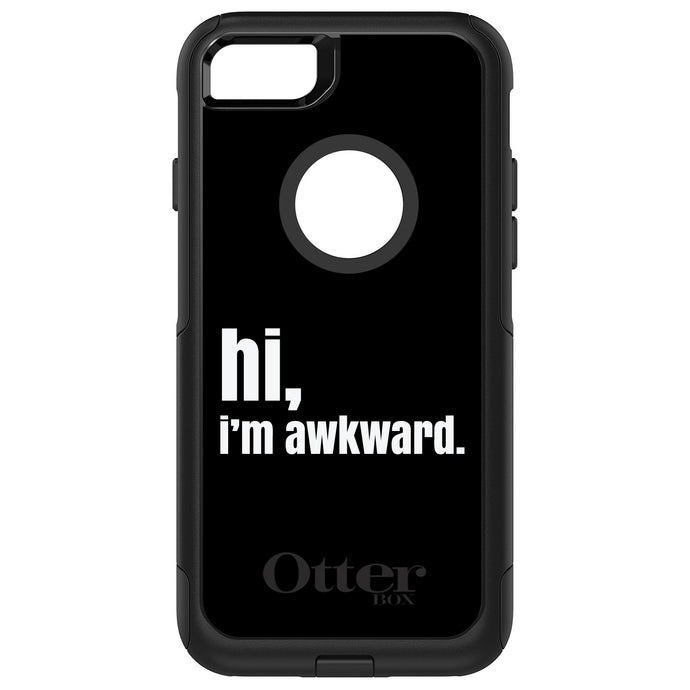 DistinctInk OtterBox Commuter Series Case for Apple iPhone or Samsung Galaxy - Black White 