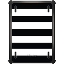 DistinctInk™ OtterBox Defender Series Case for Apple iPad / iPad Pro / iPad Air / iPad Mini - Black & White Bold Stripes