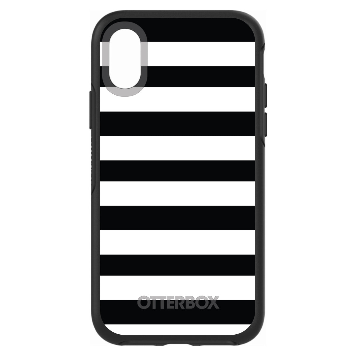 Black & White Bold Stripes OtterBox Symmetry Case for iPhone & Galaxy, view 4