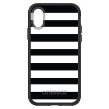 DistinctInk™ OtterBox Symmetry Series Case for Apple iPhone / Samsung Galaxy / Google Pixel - Black & White Bold Stripes