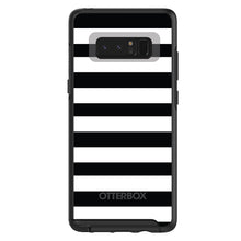 DistinctInk™ OtterBox Symmetry Series Case for Apple iPhone / Samsung Galaxy / Google Pixel - Black & White Bold Stripes