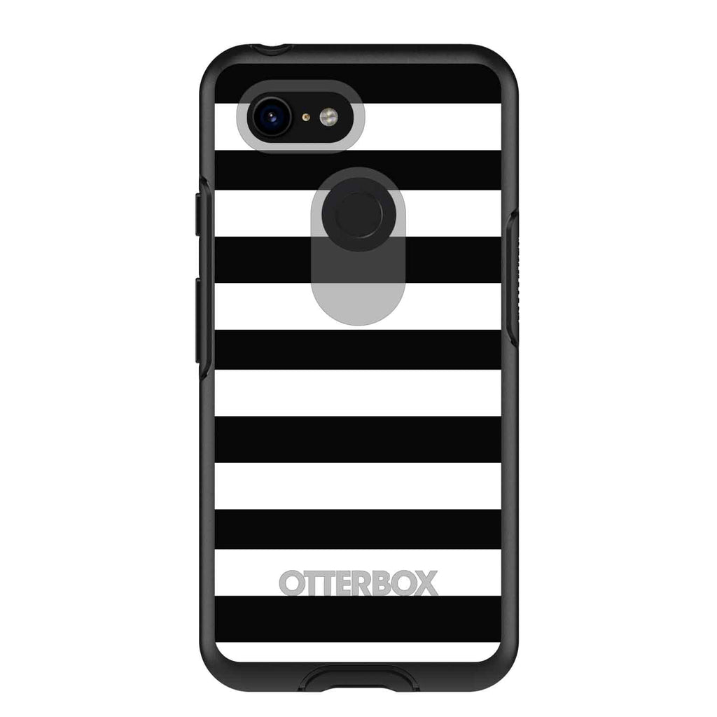 Black & White Bold Stripes OtterBox Symmetry Case for iPhone & Galaxy, view 15
