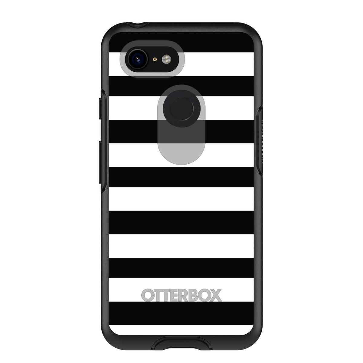 Black & White Bold Stripes OtterBox Symmetry Case for iPhone & Galaxy, view 15