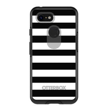 DistinctInk™ OtterBox Symmetry Series Case for Apple iPhone / Samsung Galaxy / Google Pixel - Black & White Bold Stripes