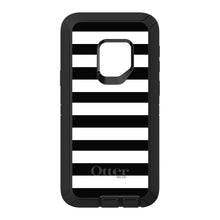 DistinctInk™ OtterBox Defender Series Case for Apple iPhone / Samsung Galaxy / Google Pixel - Black & White Bold Stripes