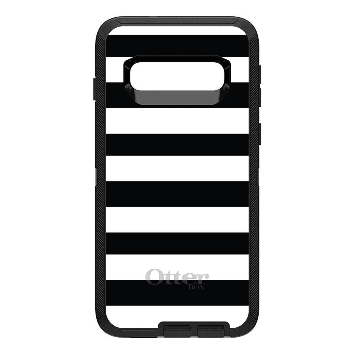 Black & White Bold Stripes OtterBox Defender Case for iPhone & Galaxy, view 6