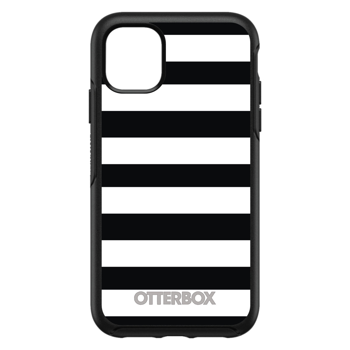 Black & White Bold Stripes OtterBox Symmetry Case for iPhone & Galaxy, view 3