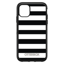 DistinctInk™ OtterBox Symmetry Series Case for Apple iPhone / Samsung Galaxy / Google Pixel - Black & White Bold Stripes