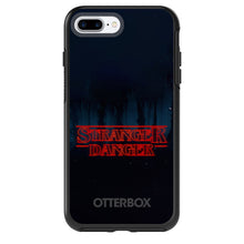 DistinctInk™ OtterBox Symmetry Series Case for Apple iPhone / Samsung Galaxy / Google Pixel - Red Forest "Stranger Danger"