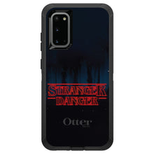 DistinctInk™ OtterBox Defender Series Case for Apple iPhone / Samsung Galaxy / Google Pixel - Red Forest "Stranger Danger"
