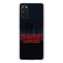 DistinctInk® Clear Shockproof Hybrid Case for Apple iPhone / Samsung Galaxy / Google Pixel - Red Forest "Stranger Danger"